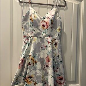 City Studio Floral Dress with Spaghetti Straps